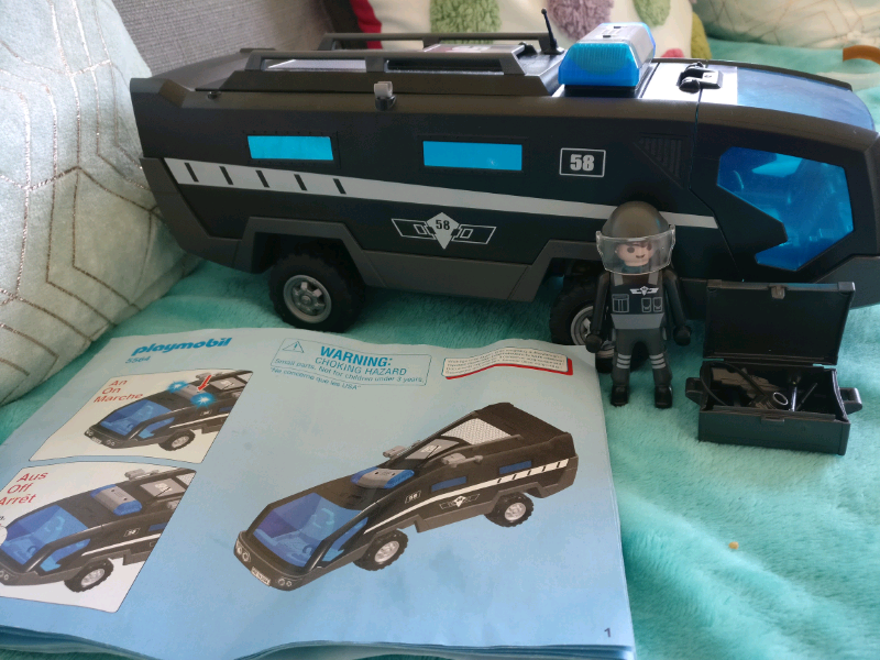 playmobil tactical unit command vehicle